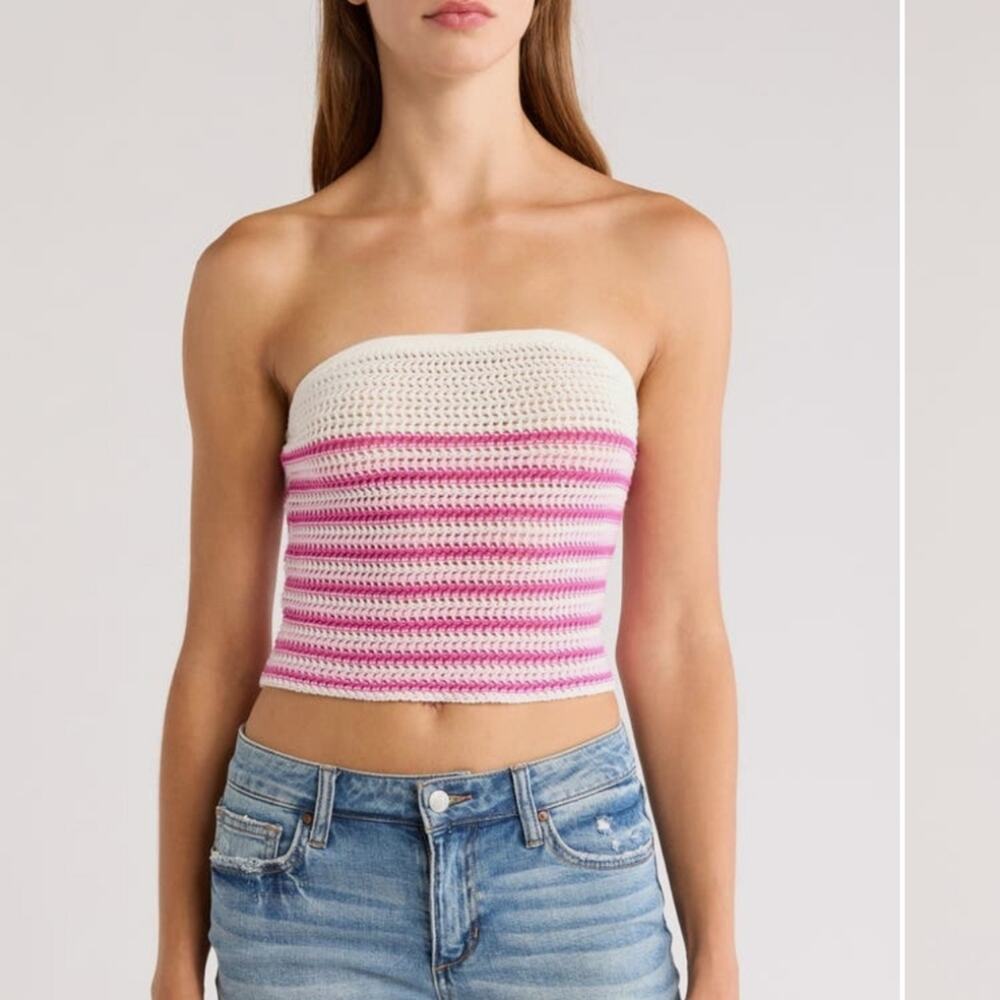 Pac Sun Crochet Tube Top NWT